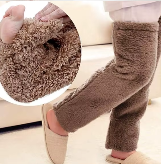 Chaussettes Hautes Fluffy Teddy – Ultra Douces et Confort Cocooning pour des Jambes protégées du froid